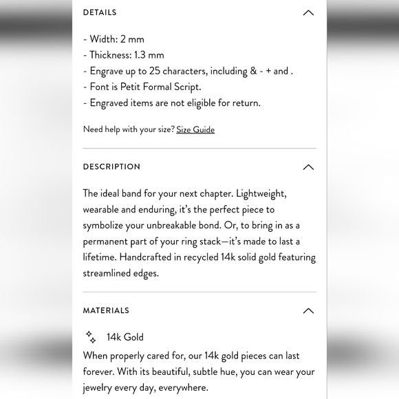 Mejuri 2mm Smooth Band Ring 14k gold - EUC - Picture 6 of 6